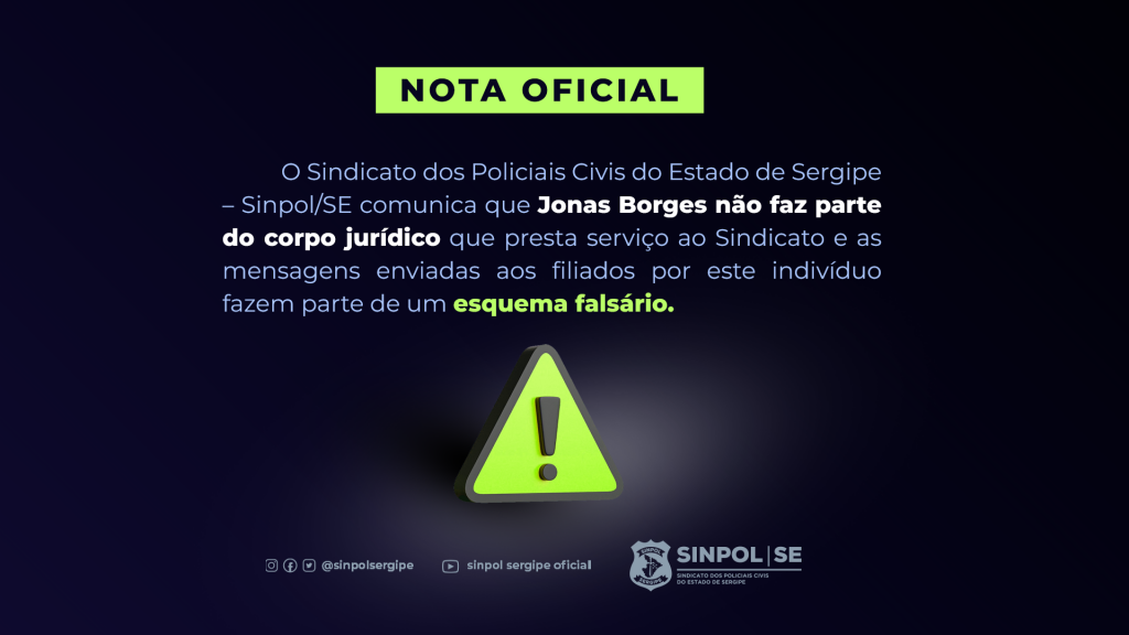 Nota Oficial - contra o golpe