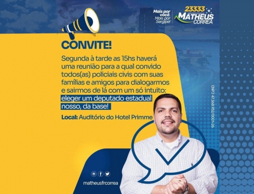 Matheus Corrêa convida colegas para apresentação de propostas